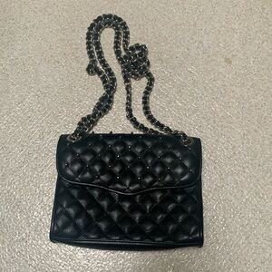 Rebecca Minkoff mini quilted chain bag with studs